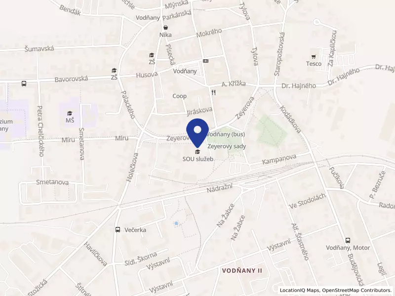 Střední odborné učiliště služeb Vodňany, Zeyerovy sady 43/II