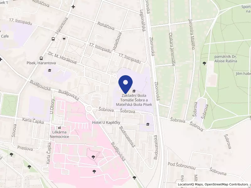 Základní škola Svobodná a Mateřská škola Písek, Šobrova 2070