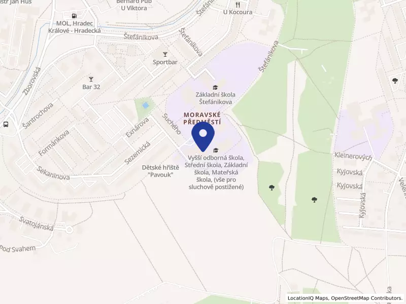 Vyšší odborná škola, Střední škola, Základní škola a Mateřská škola, Hradec Králové, Štefánikova 549